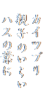  　カイツブリ　
　親子のいこい　
　ハスの葉に